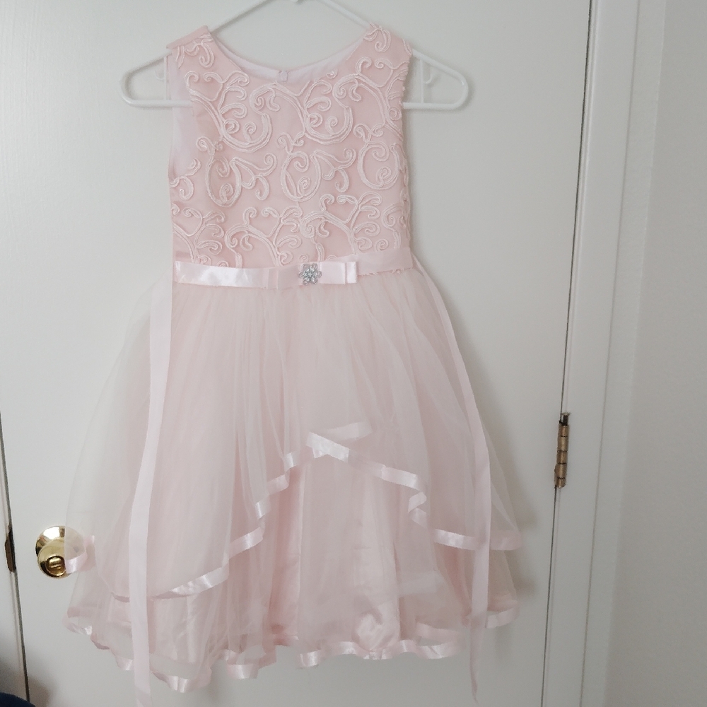 Source Unknown Blush Pink Formal Kids Dress
